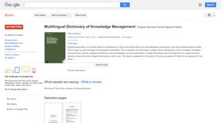 
                            8. Multilingual Dictionary of Knowledge Management: ...