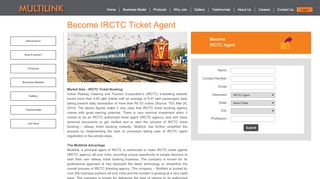 
                            7. Multilinkworld.com | Become IRCTC Ticket Agent, IRCTC ...