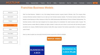 
                            2. Multilinkworld.com | Franchise Business Models, Franchise ...
