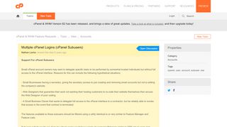 
                            2. Multiple cPanel Logins (cPanel Subusers)