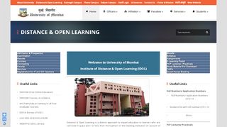 
                            9. Mumbai University – English » Distance & Open Learning
