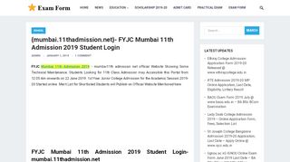 
                            5. {mumbai.11thadmission.net}- FYJC Mumbai 11th …