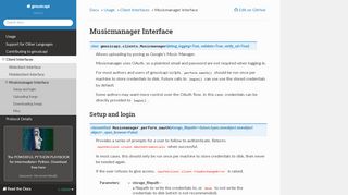 
                            3. Musicmanager Interface — gmusicapi 11.1.1 documentation