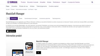 
                            1. MusicSoft Manager - Présentation - Yamaha - France