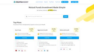 
                            2. Mutual Funds Investment India - Save Taxes ... - ClearTax