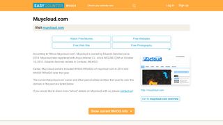 
                            3. Muycloud.com whois history records