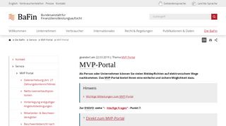 
                            4. MVP Portal - MVP-Portal - BaFin