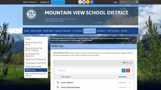 
                            4. MVSD Links - Mountain View School District