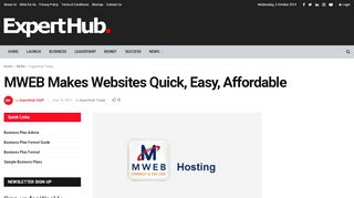 
                            9. MWEB Makes Websites Quick, Easy, Affordable | …