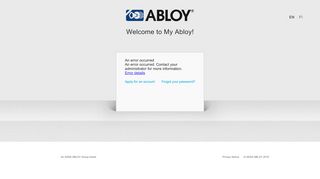 
                            7. My Abloy - Sign in