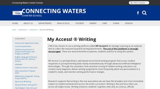 
                            6. My Access! ® Writing - Connecting Waters Charter School