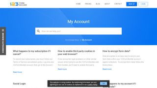 
                            4. My Account - 123FormBuilder Knowledge Base