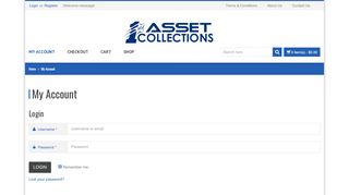 
                            2. My Account | 1st Asset Collections