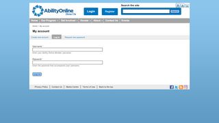 
                            5. My account | Ability Online Member