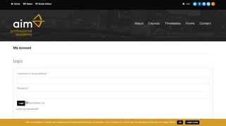 
                            7. My Account - AIM Academy