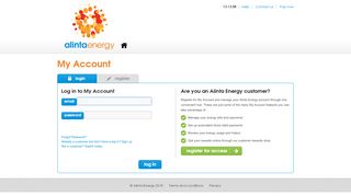 
                            1. My Account - Alinta Energy