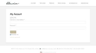 
                            6. My Account | Almaviva