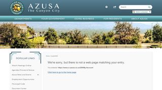 
                            4. My Account | Azusa, CA - Official Website