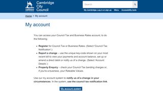 
                            5. My account | Cambridge City Council