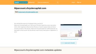 
                            10. My Account Chrysler Capital (Myaccount.chryslercapital.com ...