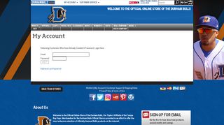 
                            3. My Account - Durham Bulls Official Store