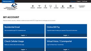 
                            1. My Account - Enhanced Telecommunications Corporation