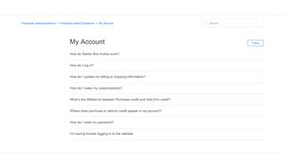 
                            1. My Account – Frequently Asked Questions - …