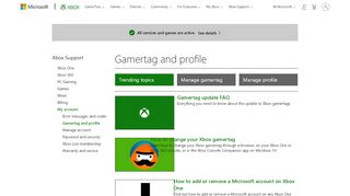 
                            4. My account : Gamertag and profile - Xbox Support