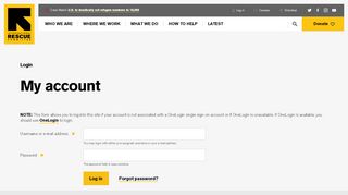 
                            2. My account | International Rescue Committee (IRC)