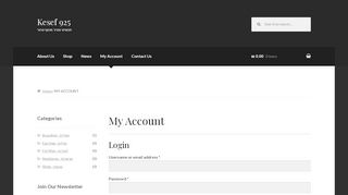 
                            7. My Account – Kesef 925