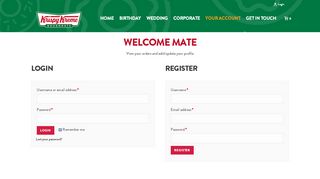 
                            7. My account – Krispy Kreme South Africa