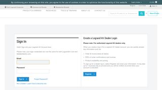 
                            7. My Account | Legrand AV Brands