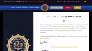 
                            7. My Account – Lieutenants Benevolent Association - LBA