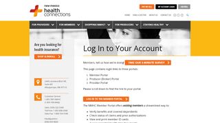 
                            9. My Account Login - New Mexico Health Connections