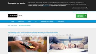 
                            8. My Account Login or Register - creation.co.uk