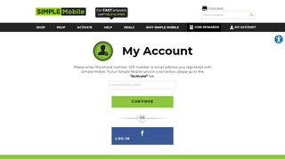 
                            9. My Account, Login | Simple Mobile