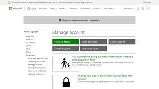 
                            1. My account : Manage account - Xbox One Support | Xbox …