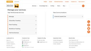 
                            8. My Account - Manage Your Services - Tata Tele Business ...