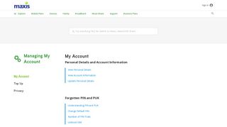 
                            2. My Account | Maxis