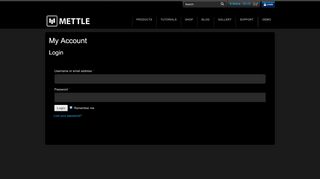 
                            10. My Account | Mettle