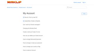
                            4. My Account – Miniclip Player Experience