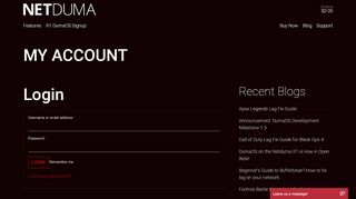 
                            1. My Account - Netduma.com