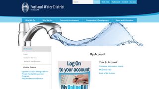 
                            7. My Account | Portland Water District