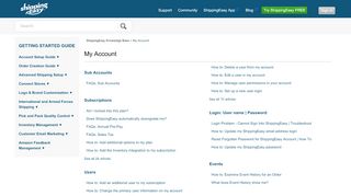 
                            9. My Account – ShippingEasy Knowledge Base