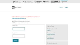 
                            7. My Account - Sign In - BC Pension Corporation