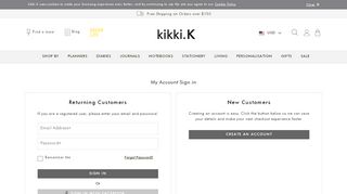 
                            1. My Account Sign In | kikki.K Members | kikki.K US