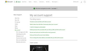 
                            7. My account : Top Issues - Xbox 360 Support | Xbox Live and ...