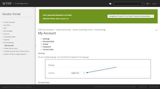 
                            4. My Account - Vendor Portal Help - XTRF Knowledge Base