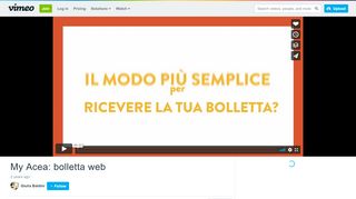 
                            7. My Acea: bolletta web on Vimeo