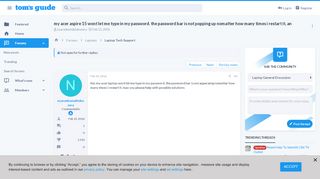 
                            4. my acer aspire 15 wont let me type in my password. the password ...